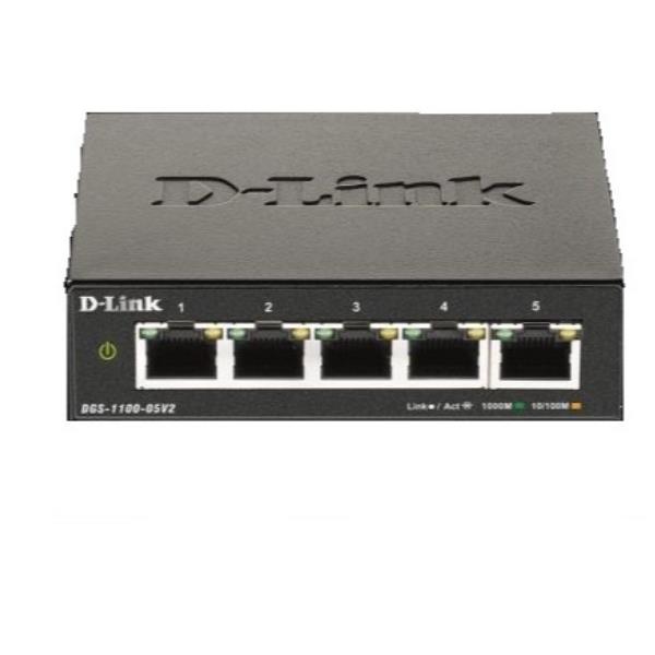 5 Port Gigabit Smart Managed Switch D Link Dgs 1100 05v2 790069453403