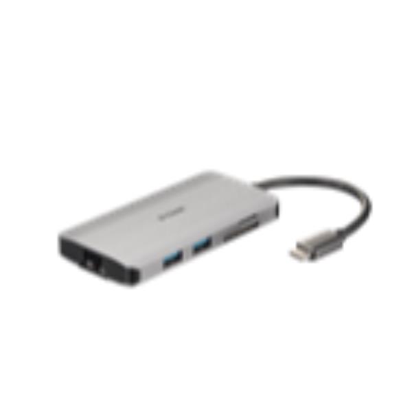 USB-C Multiport Hub con Connessione HDMI e Porte USB-C, SD Card e MicroSD da D-Link 0790069450471 | initpc.it