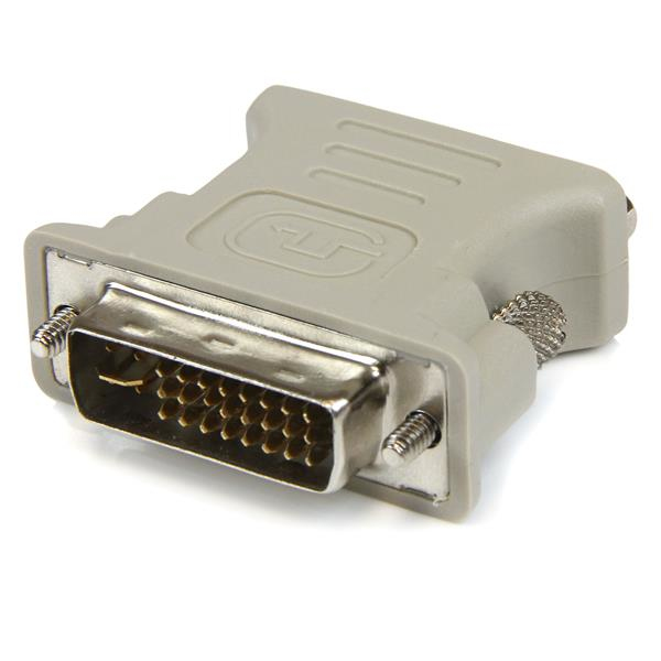 Adattatore DVI a VGA nero di alta qualità per connettere dispositivi DVI ad schermi VGA, compatibile con PC e Mac, prodotto Startech. 0065030787598 | initpc.it