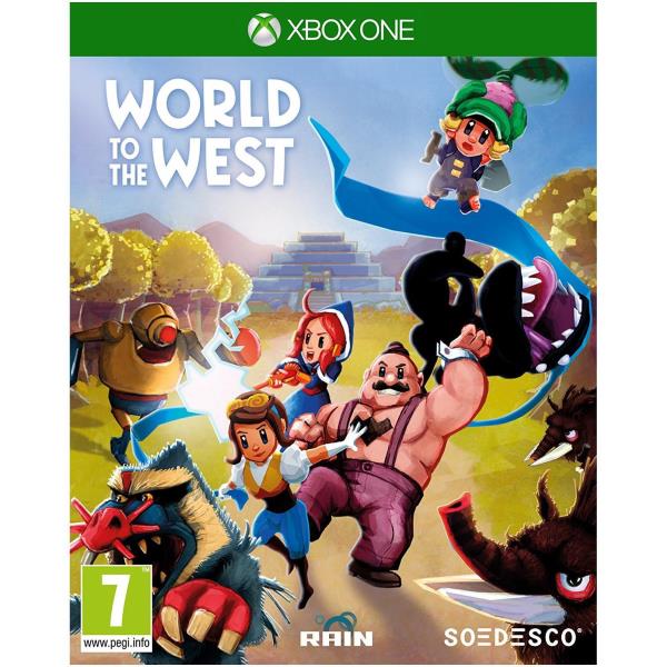 Logo di XONE World to the West, videogioco di avventura sviluppato da Lince Dorada e pubblicato da NAMCO BANDAI Games Europe in collaborazione con Sice, per Xbox One. 8718591183508 | initpc.it