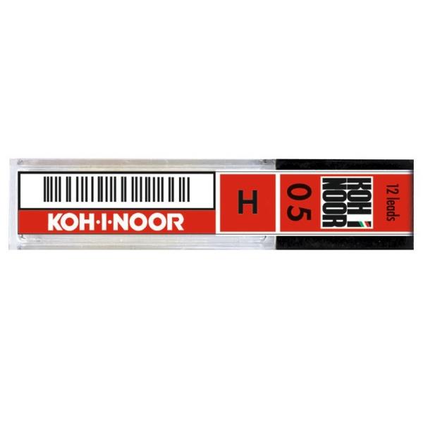 Astuccio mine per portamine KOH-I-NOOR 0,5mm, graduazione H 12 mine 8032173005935 | initpc.it