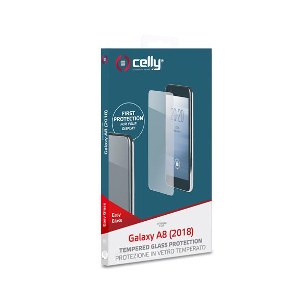 Easy Glass Galaxy A8 2018 Celly Easy705 8021735738268