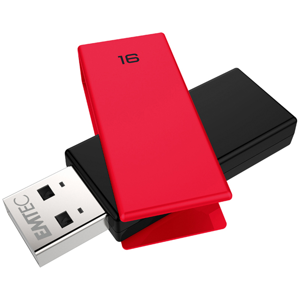 Memoria Usb 2 0 C350 16gb Rosso Ecmmd16gc352 3126170159762