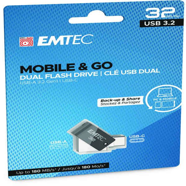 Emtec Dual Usb3 2 T260 Type C Ecmmd32gt263c 32gb 3126170173577