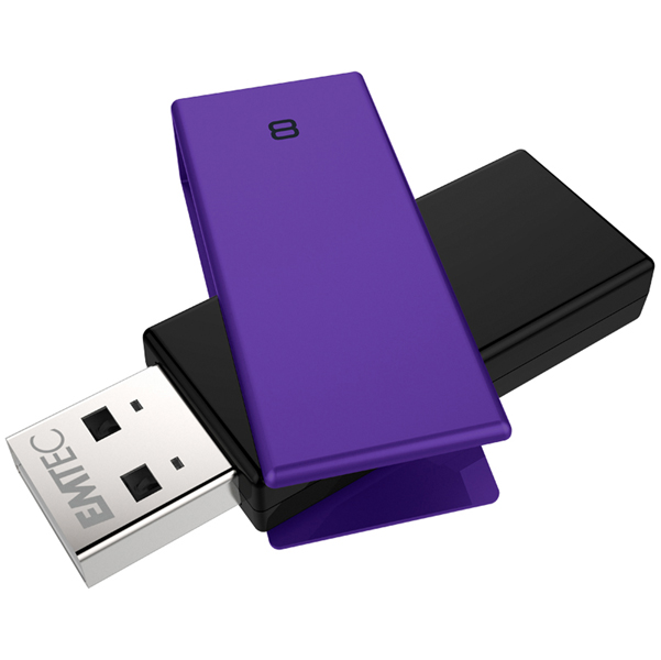 Memoria Usb 2 0 C350 8gb Viola Ecmmd8gc352 3126170159731