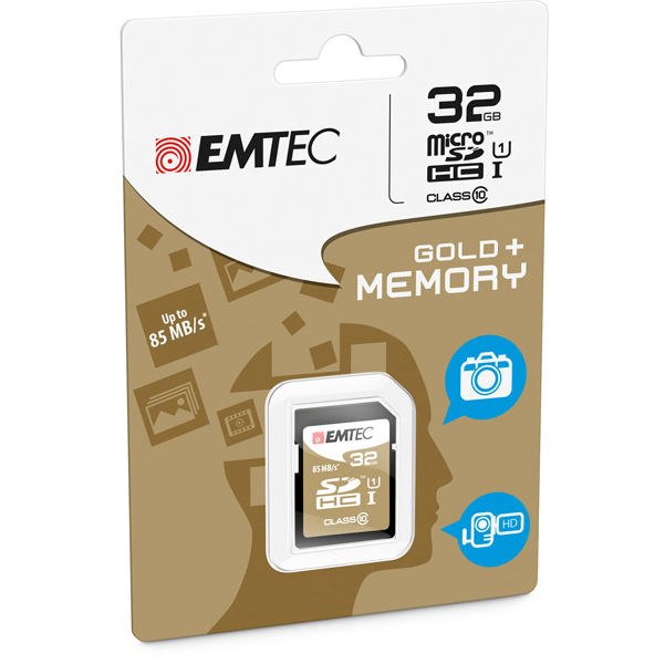 Sdhc Emtec 32gb Class 10 Gold Ecmsd32ghc10gp 3126170142085