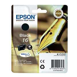 Durabrite Ultra Ink Black 16 Epson Consumer Ink S1 C13t16214012 8715946624884