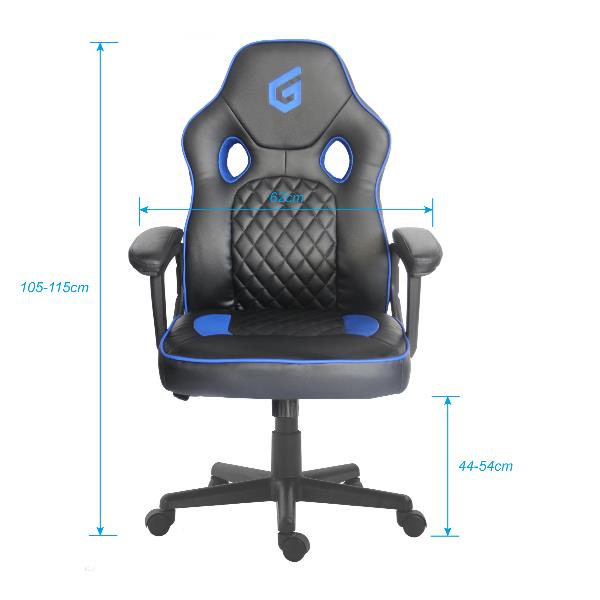 Gaming Chair Ergonomic Black Blue Conceptronic Eyota03b 4015867226223