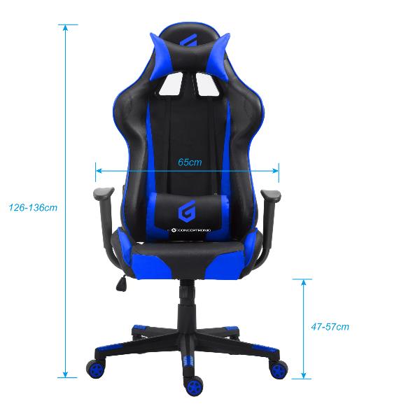 Gaming Chair Recliner Lumbar Suppor Conceptronic Eyota04b 4015867226230