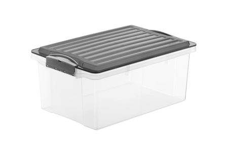 Scatola di archiviazione Stackbox in cartone rigido per bloccare carte e documenti, dimensione A4, capienza 13 litri, marchio Rotho. 7610859153739 | initpc.it