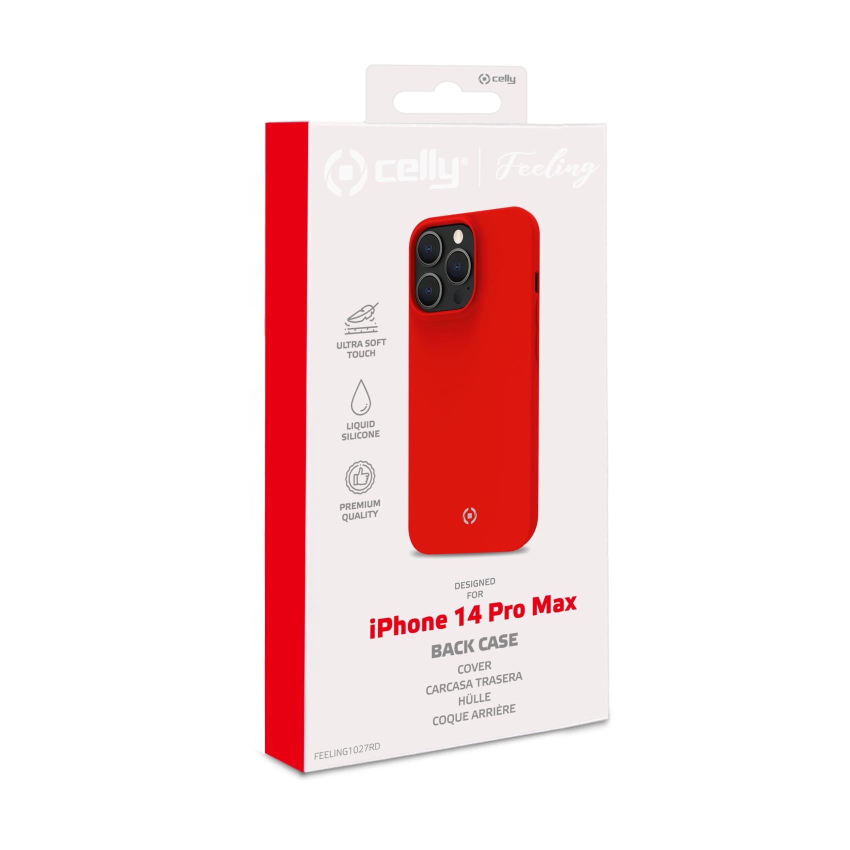 FEELING iPhone 14 Pro Max in rosso, marchio Celly, design esclusivo e premium. 8021735197461 | initpc.it