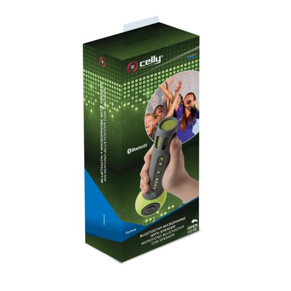 Microfono e altoparlante a 3 W in verde, marchio Celly 8021735742036 | initpc.it