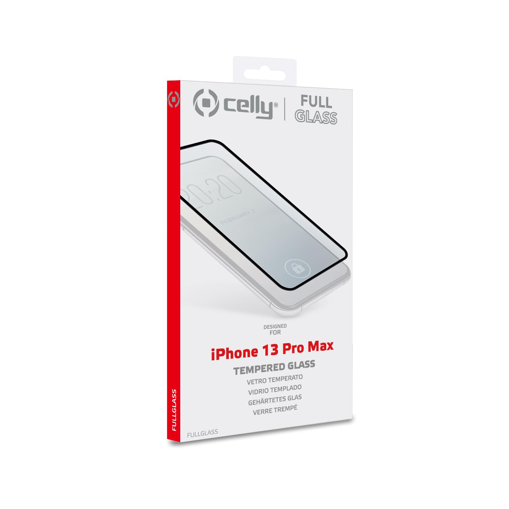 Full Glass Iphone 13 Pro Max Black Celly Fullglass1009bk 8021735190233