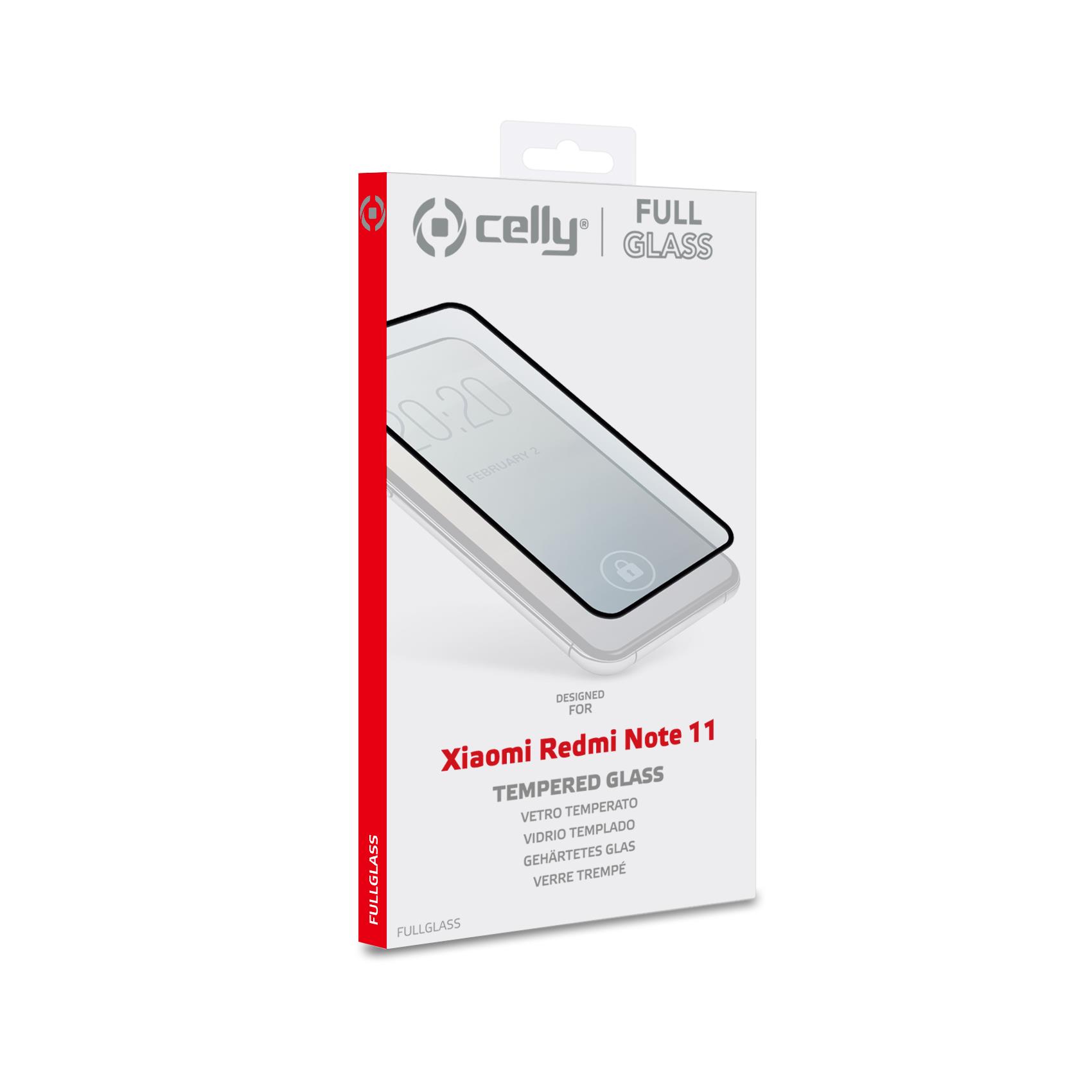 Full Glass Redmi Note 11 Black Celly Fullglass1013bk 8021735194385