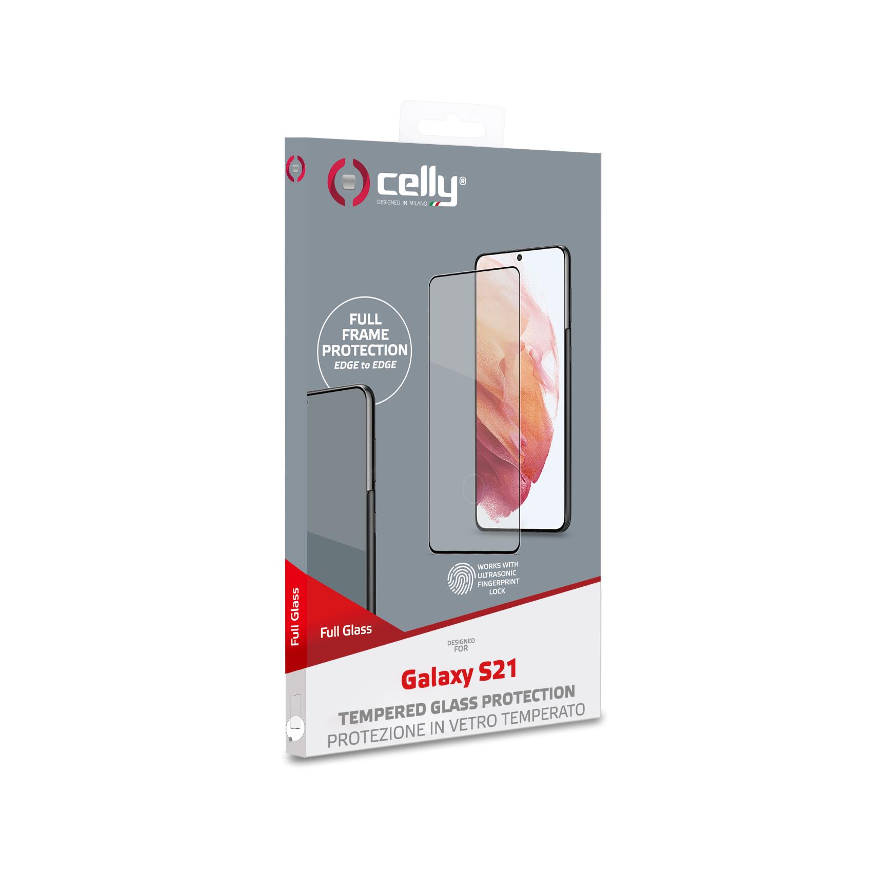 Full Glass Galaxy S21 5g Black Celly Fullglass993bk 8021735763802