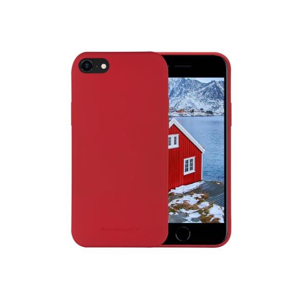 GREENLAND iPhone SE/8/7 Apple Red, marchio DBRAMANTE 1928, accessorio per iPhone colore rosso brillante. 5711428012661 | initpc.it