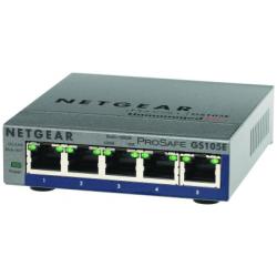5 Port Prosafe Plus Switch Netgear Retail Gs105e 200pes 606449101522