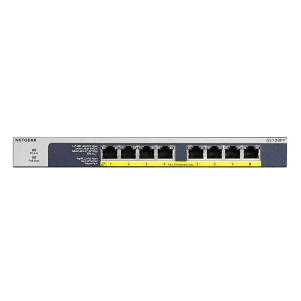 Switch Gigabit Unmanaged da 8 porte con PoE/PoE+ - Brand: Netgear 0606449130034 | initpc.it