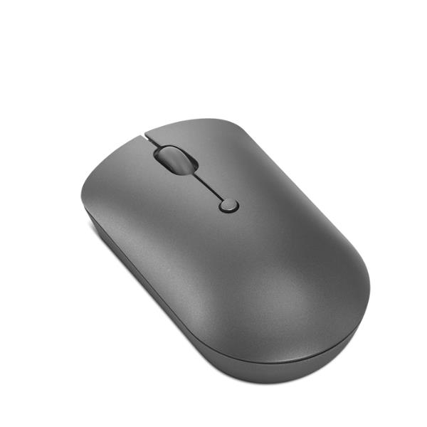 Mouse Lenovo in acciaio temprato, colore grigio 'storm grey', design moderno e tecnologia precisa per un utilizzo ottimale. 0195892016250 | initpc.it