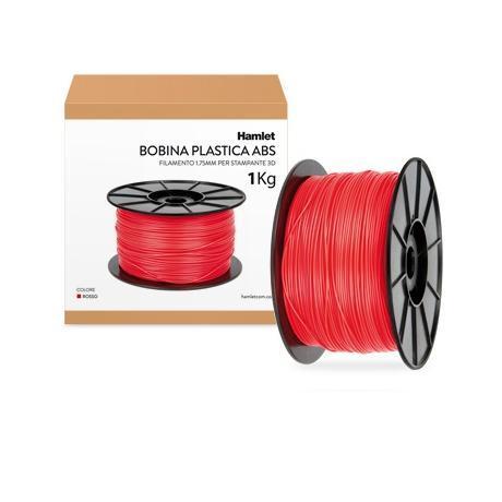 Abs Red Wire 1kg X 3d Printer Hamlet Hp3dxrolrd 5391508635302