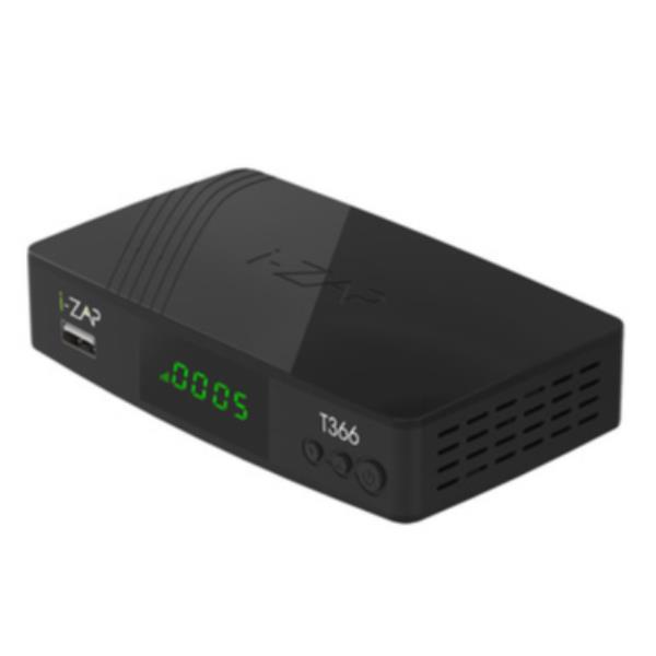 Zapper DVBT2 HEVC 10 Bit PVR HD di marca i-Zap, dispositivo per la registrazione e riproduzione di canali TV digitali con tecnologia HEVC a 10 bit e compatibilità con standard DVBT2. 8436548998851 | initpc.it