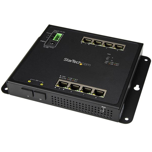 Switch Ethernet Gigabit a 8 Startech Networking Ies101g2sfpw 65030868495