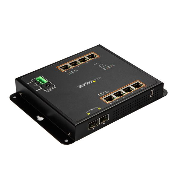 Switch Ethernet Gbe a 8 Porte Startech Networking Ies101gp2sfw 65030871198