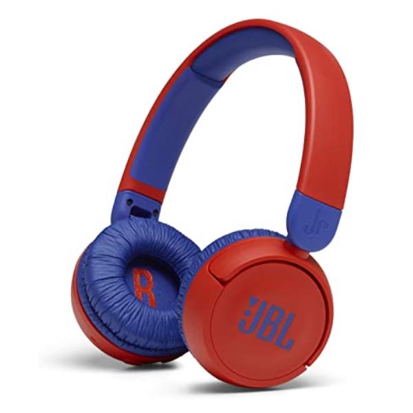 JBL AU JR310BT, cuffie wireless rosso/blu compatibili con dispositivi Bluetooth, design portatile e leggero, audio di alta qualità. 6925281976858 | initpc.it