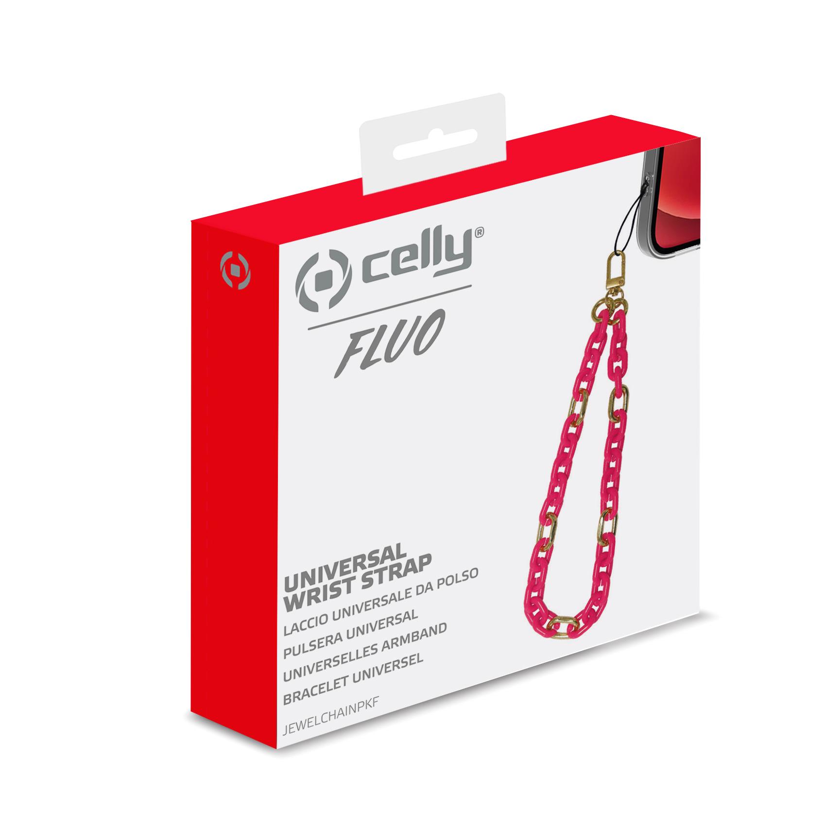 Jewel Chain Pink Fluo Celly Jewelchainpkf 8021735195788