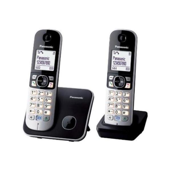 Cordless Kx Tg6812jtb Duo Black Panasonic Kx Tg6812jtb 5025232675487