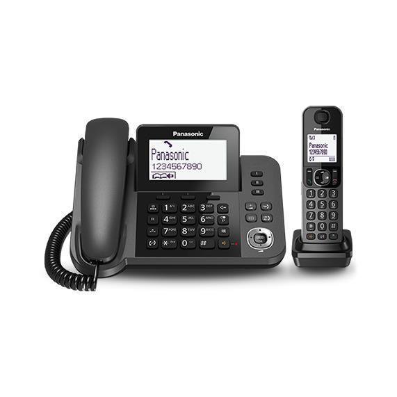 Cordless KX-TGF320EXM in Metallo Nero di Panasonic. 5025232814497 | initpc.it