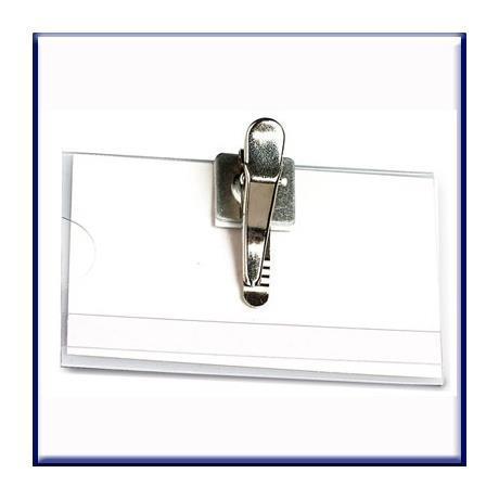 P Badge Srigid Clip in Metal Fellowes L450m 8015687007091