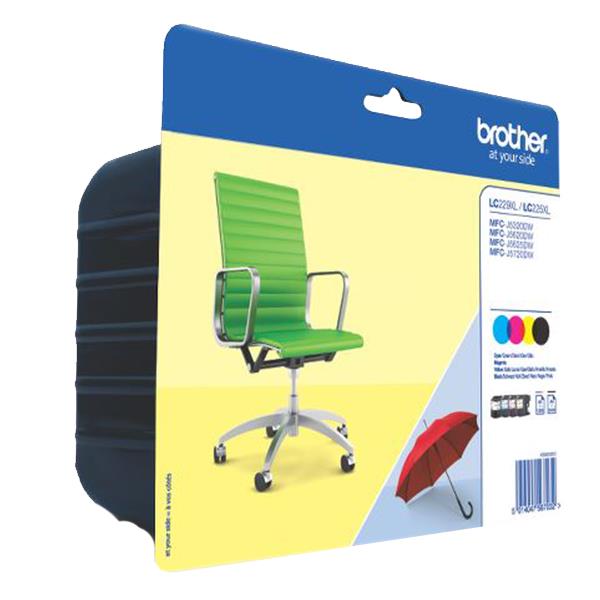 Kit 4 Colori Mfc J5320dw 5620dw Bli Brother Lc229xlvalbp 5014047567032