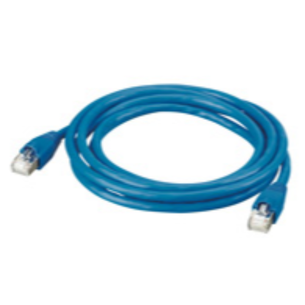 Cablaggio cavo patch U/UTP Cat.6 in PVC blu della marca Legrand, lunghezza 3 metri 3245060517748 | initpc.it