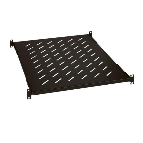 Rack di stoccaggio per cavi e dispositivi, marca Legrand, capienza massima 50kg, misure 600x425mm, con 4 punti di fissaggio, colore nero. 3245066465050 | initpc.it