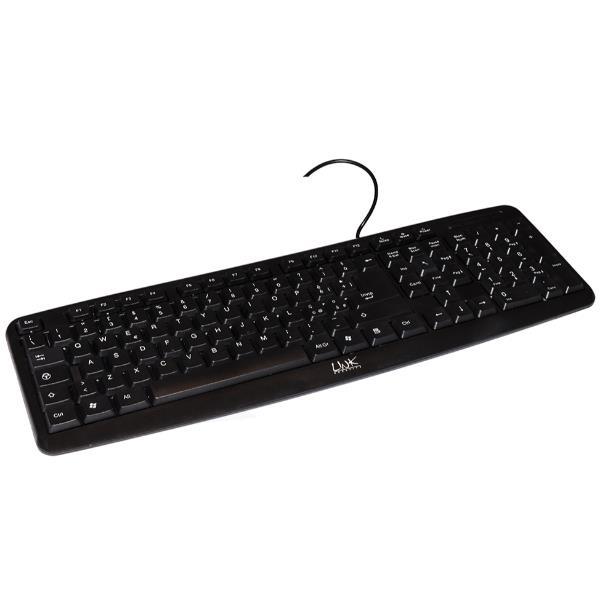 Tastiera da 108 tasti, formato standard IT, colorazione nera, connessione USB, compatibile con PC e dispositivi con sistema operativo Windows. 8028400037831 | initpc.it