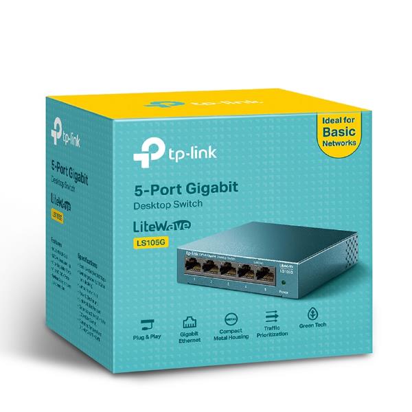 Switch Desktop 5 Porte Tp Link Ls105g 6935364085445