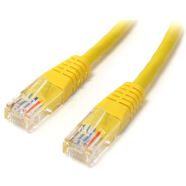 1ft Yellow Molded Cat5e Utp Startech Cables M45patch1yl 65030791991