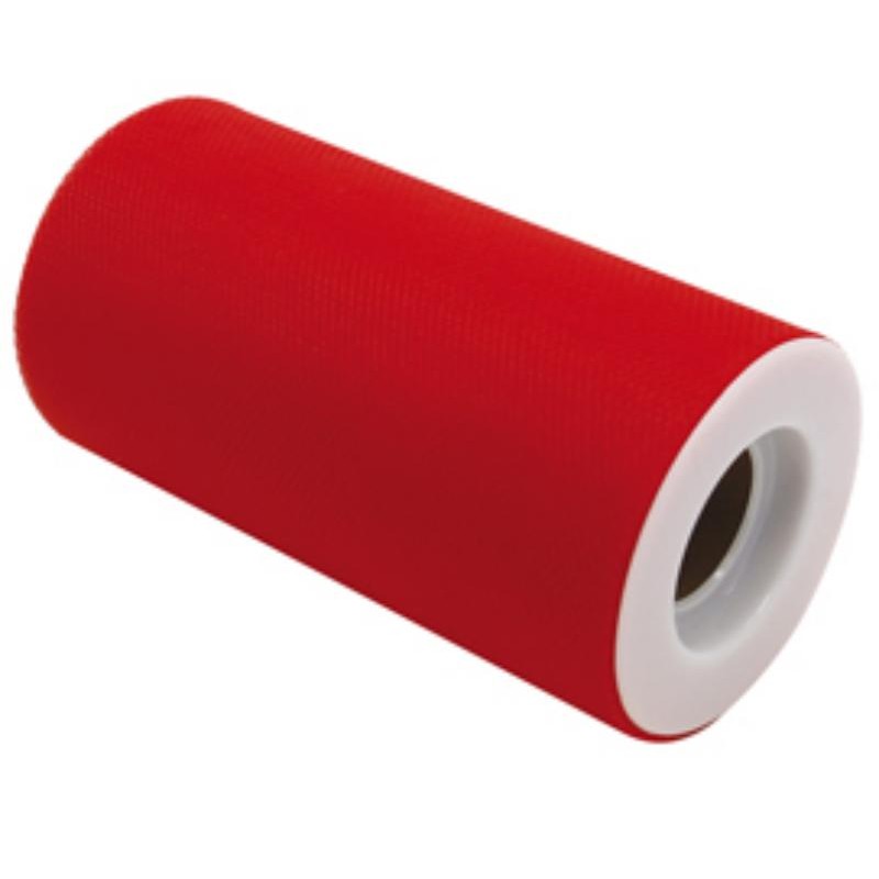Tulle in Rotolo 12 5cmx25mt Rosso Big Party 85050 8020834850505