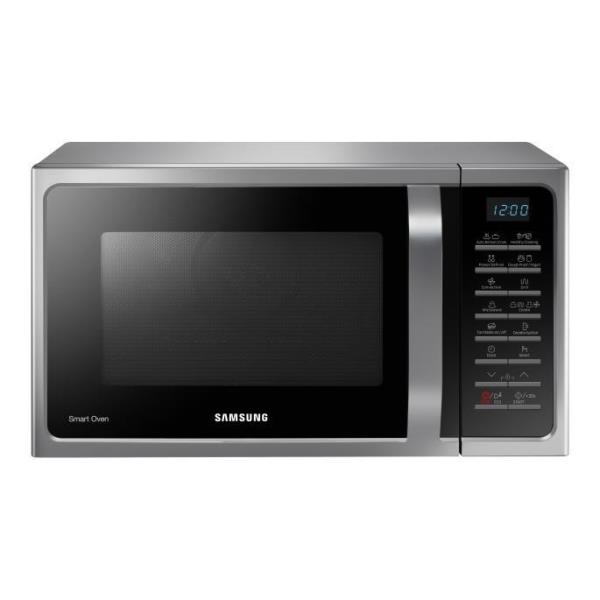 Micro combi grill da cucina in acciaio inox, colore argento, marca Samsung, capacità di 28 litri. 8806086168342 | initpc.it