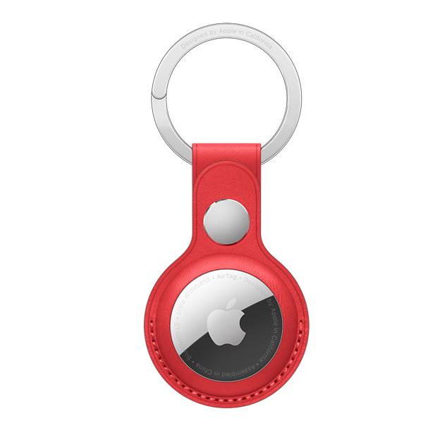 Airtag Leather Key Ring Red Apple Mk103zm a 194252467572