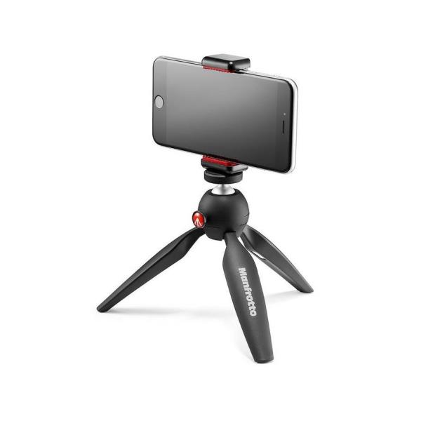 Kit di staffa per smartphone della marca Manfrotto, progettato per reggere e stabilizzare dispositivi mobili. Ideale per fotografare e filmare con qualità ottimale. 0534223651164 | initpc.it