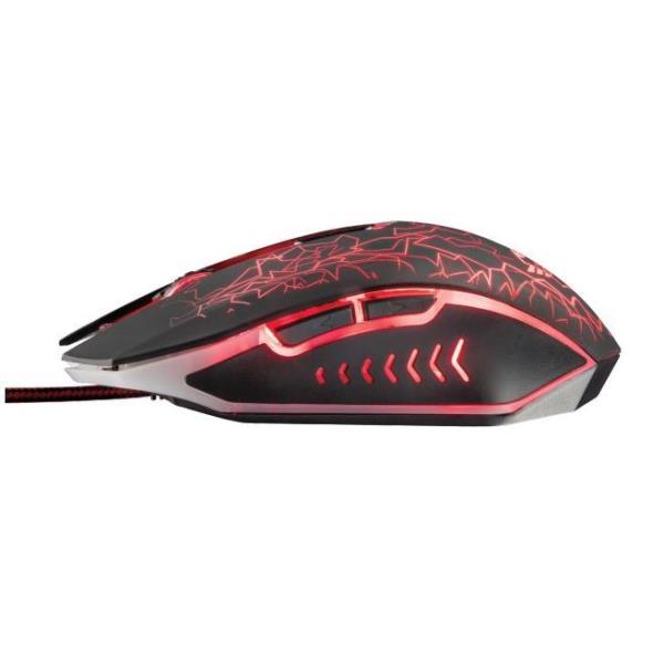 Mouse Illuminato GXT 105 Izza da Trust, dispositivo gaming dotato di illuminazione per un'esperienza di gioco più immersiva. 8713439216837 | initpc.it