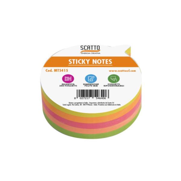 Sticky Notes Nuvoletta 250fg 7x7cm Scatto Mt5415 8027217546406