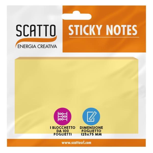 Sticky Notes 12 5x7 5cm Giallo Past Scatto Mt75125 G 8027217539859