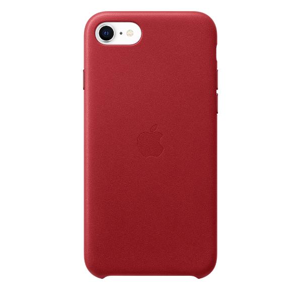 Supporto in pelle per iPhone SE, colore rosso (Product Red), marchio Apple 0190199610491 | initpc.it