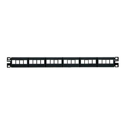 Pannello di connessione per cavi RJ45 da 24 porte, colore nero, marchio Netkey della Panduit. 0074983055937 | initpc.it
