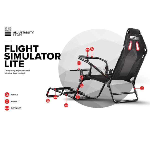 Cockpit per simulatore di volo Flight Simulator Lite, marca Next Level Racing 0040835250539 | initpc.it