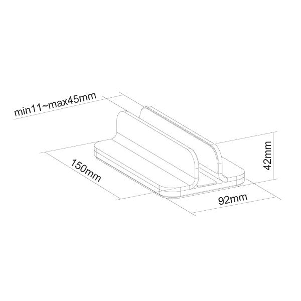 Supporto notebook Neomounts by Newstar NSLS300, soluzione di trasporto e riposo per notebook, progettato per una facile installazione e rimozione. 8717371448332 | initpc.it