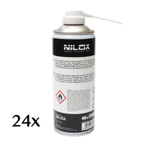 24 Pz Spray Aria Gas Leggeri 400ml Nilox Nxa02061 8059616337460